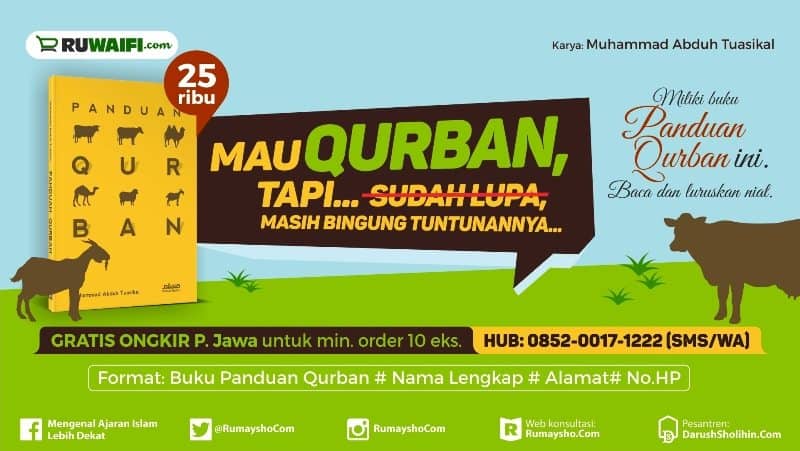 Beli 10 Buku Panduan Qurban Dapat Bonus Rumaysho Com